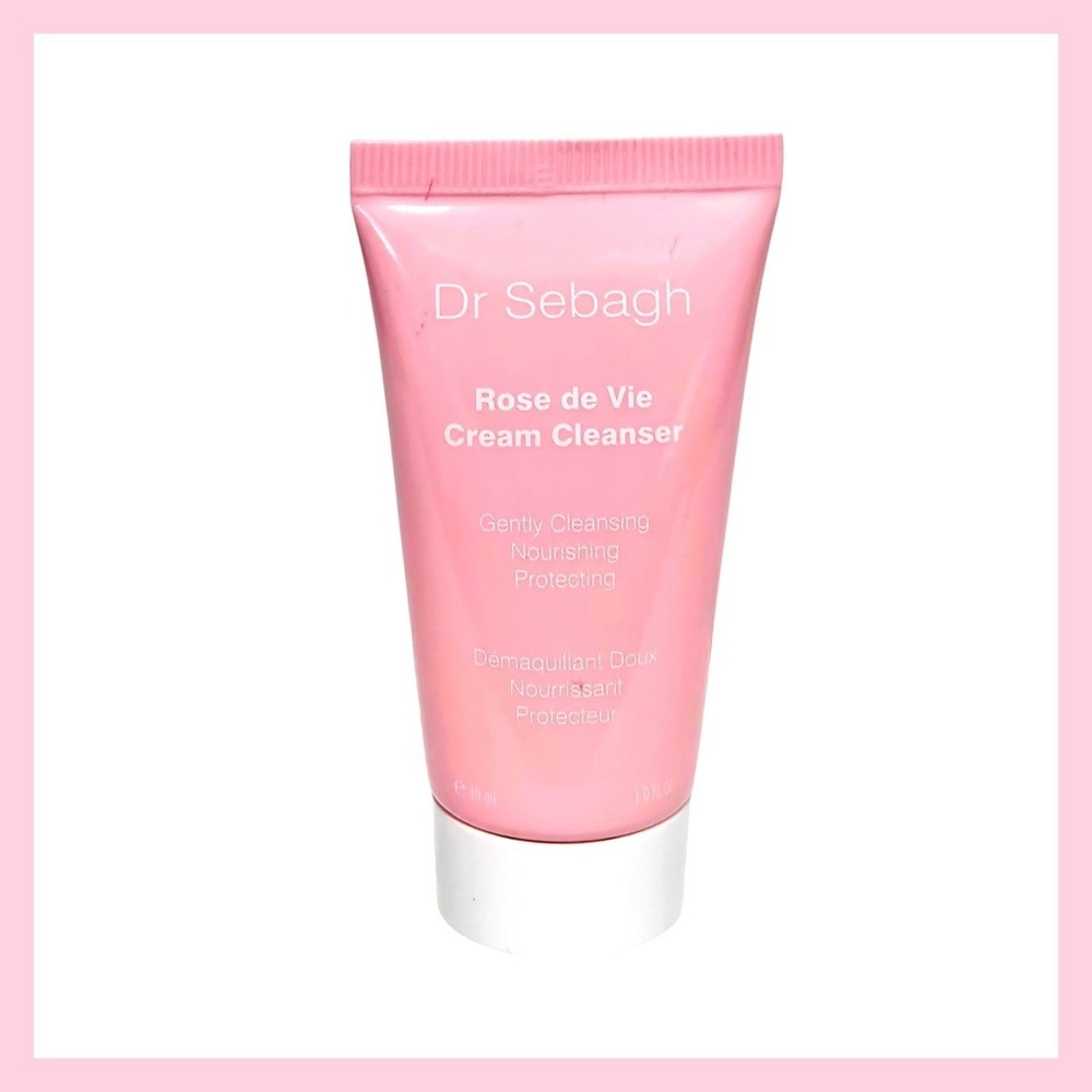 Dr Sebagh Rose de Vie Cream Cleanser 1 oz. Travel Size Nourishing Protecting